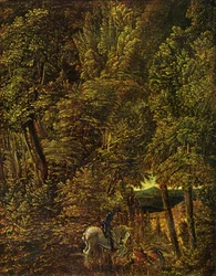 Countryside of Wood with Saint George Fighting the Dragon